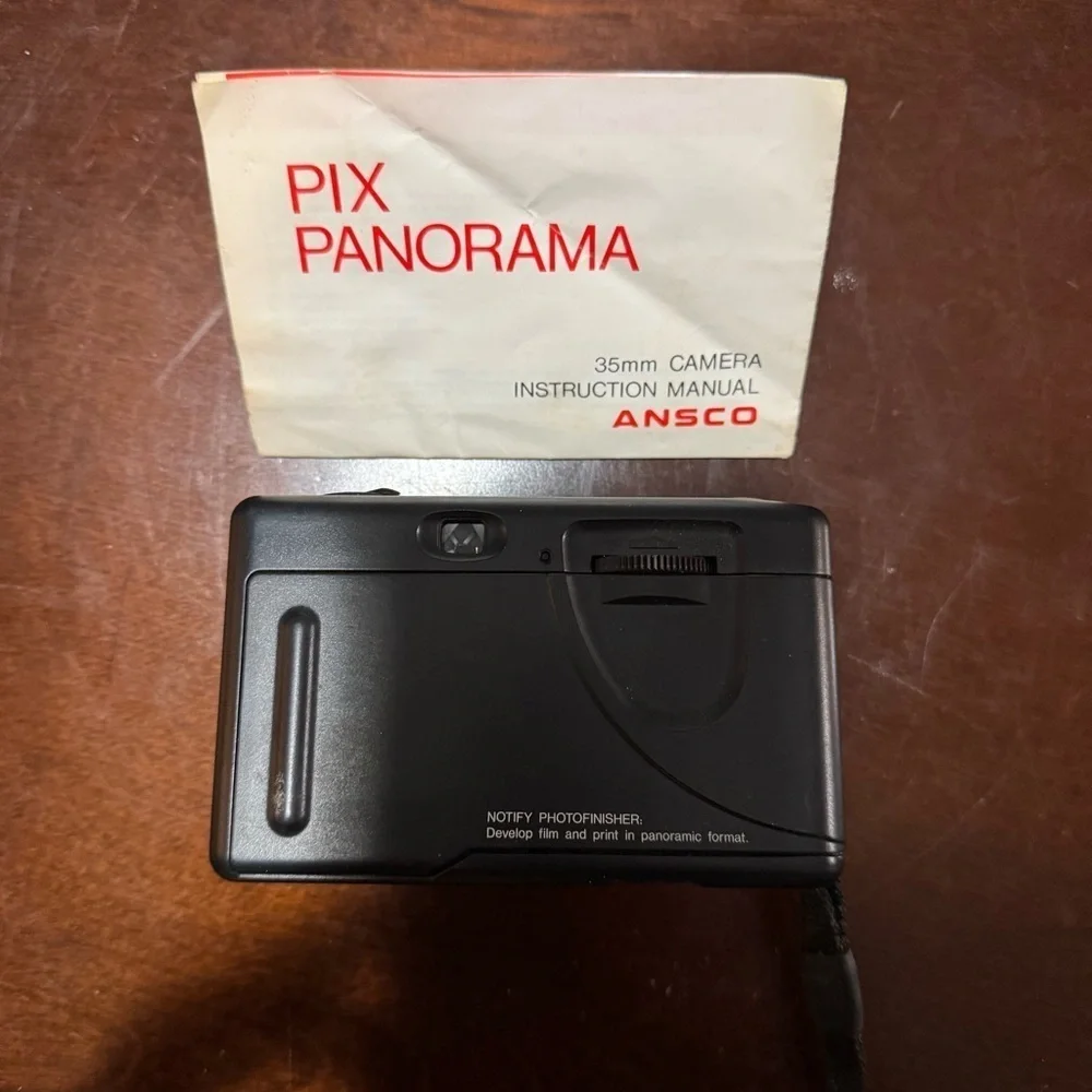 Ansco Pix 35 Panorama Focus Free 35mm Film Point & Shoot Camera Tested Working